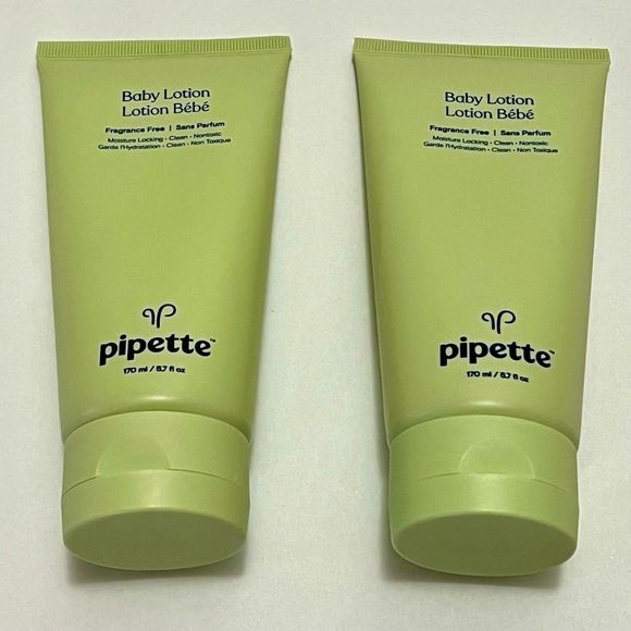 Pipette Fragrance Free Baby Lotion 6.7 oz each lot of 2 - New & Sealed - Picture 1 of 4